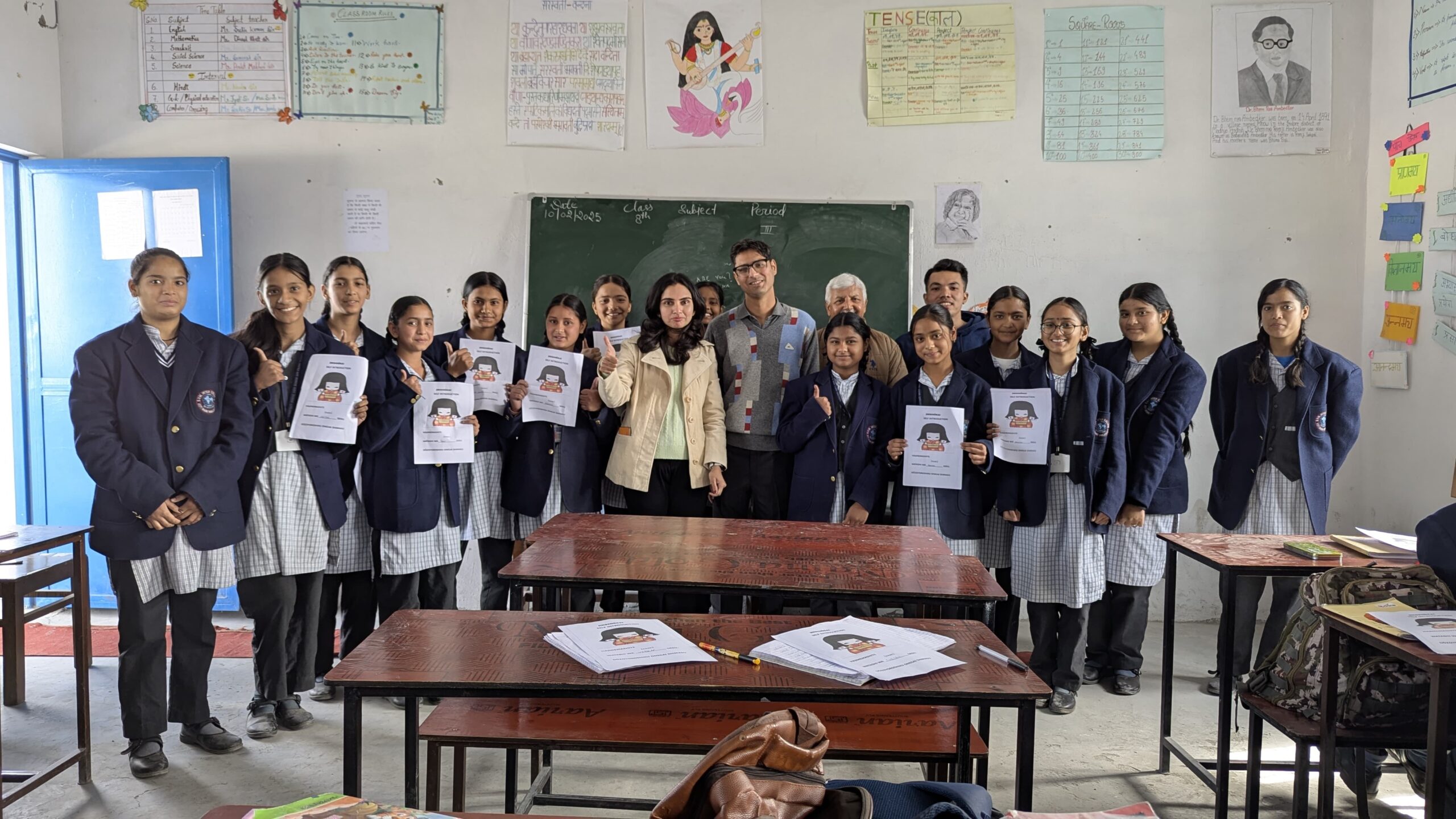 Japanese Language Workshop at Saraswati Shishu Mandir